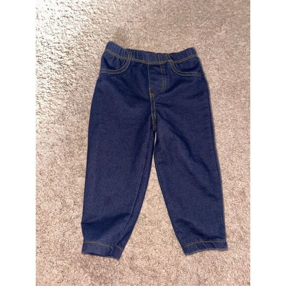 Carters denim looking leggings size 12 mos - Picture 1 of 3